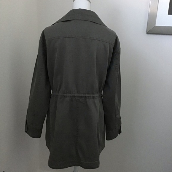Halogen Women’s Drawstring Waist Olive Parka - Picture 4 of 9